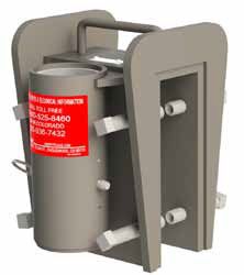 Pelsue Portable Wall Mounted Plate/Sleeve, Powder Coated Steel, Max. 3" - DSR-S03 Pelsue Portable Wall Mounted Plate/Sleeve, Powder Coated Steel, Max. 3" - DSR-S03