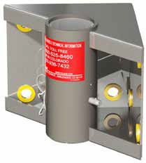 Pelsue Wall Mounted Plate/Sleeve 90 Degree Inside Mount, Powder Coated Steel - DSP-A1 Pelsue Wall Mounted Plate/Sleeve 90 Degree Inside Mount, Powder Coated Steel - DSP-A1