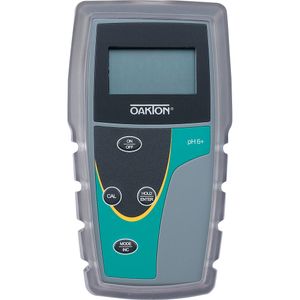 Oakton pH 6+ Meter Kit - Reads pH, mV (for ORP/Redox measurements) and Temperature, with NIST Traceable Certificate of Calibration - WD-35613-44