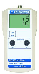 Milwaukee MW100 Standard Portable pH Meter with 0.1 pH Resolution Milwaukee MW100 Standard Portable pH Meter with 0.1 pH Resolution