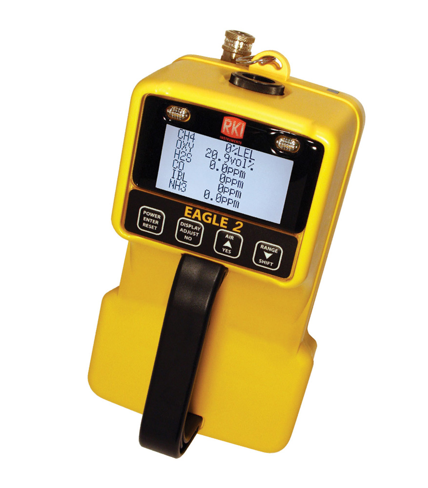 RKI Instruments Eagle 2 Portable Monitor for LEL (CAT)/O2/H2S/CO/CO2