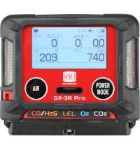 RKI Instruments GX-3R Pro 2 Gas Personal Monitor - H2S - CO2, 10,000 ppm, IR (ETA Aug 2019) - Li-Ion Battery Pack with 100-240 VAC Charger - 72-PQA-C