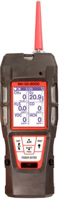 RKI Instruments GX-6000 Three Sensor Sample Draw Gas Monitor, O2 / H2S / IR HC Autoranging, with Alkaline Battery Pack - 72-6DDX-A