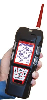 RKI Instruments GX-6100 Multigas Detector, Benzene specific (0 - 50 ppm PID) with tube holder, box of 10 tubes, Li-Ion battery pack, and charger - 72-61XZXX-C