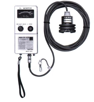 RKI Instruments OX-62B Remote Type Oxygen Detector with Remote Sensor on 10 Meter Cable - 72-0020RK