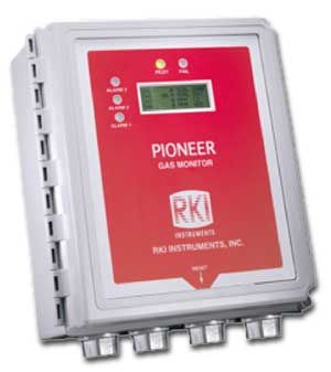 RKI Instruments Pioneer 4W, Four Channel Wall Mount Controller in NEMA-4X Housing - 72-2040RK
