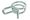 Sauermann Double wire clamp for clear tubing, 1/4" / 6mm (pkg of 25) - ACC00912