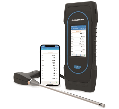 Sauermann Si-CA 230 Analyzer, four gas sensors (O2, CO, NO, NO2) - 27599 Sauermann Si-CA 230 Analyzer, four gas sensors (O2, CO, NO, NO2) - 27599