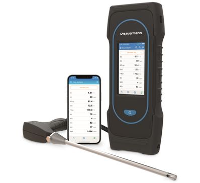Sauermann Si-CA 230 Analyzer, four gas sensors (O2, CO, NO, SO2) - 27600