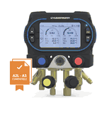 Sauermann Si-RM450 manifold 4-way (no probe), hard plastic case, batteries, and adjusting certificate - 28139