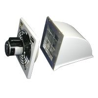 Schaefer 12" Hood Style Exhaust Fan, Aluminum Shutter - H1200-1