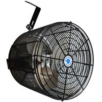 Schaefer 12" Versa-Kool Circulation Fan, Cord, Mount, Black - VK12-B