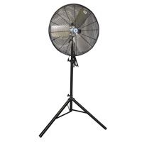 Schaefer 20" OSHA Pedestal Fan, Black OSHA Guards, Black Tripod Pedestal with Quick Release - 20TPQR-B