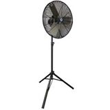 Schaefer 20" Twister Oscillating Circulation Fan, Black OSHA Guards, Black Tripod Pedestal with Quick Release - TW20B-TPQR