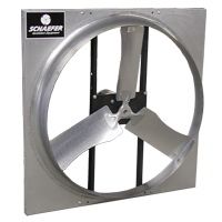 Schaefer 24" Direct Drive Galvanized Panel Fan, 5-Wing, 1 / 2 Hp - 245P12DD