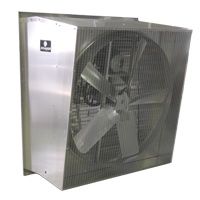 Schaefer 30" Aluminum Exhaust Fan in Slant Wall Housing, 5-Wing, 1 / 2 Hp, Direct Drive - 305ASDD12
