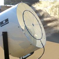 Schaefer High Pressure Blue Mist Ring 22" OD, 10 Nozzles, 12-24 Thread, without Nozzles - HP-22MR10BL