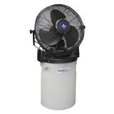 Schaefer Portable Misting Fan with Tank and White 18" 3-Speed Fan, Black - PVM18-B