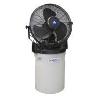 Schaefer Portable Misting Fan with Tank and White 18" 3-Speed Fan, Black - PVM18-B