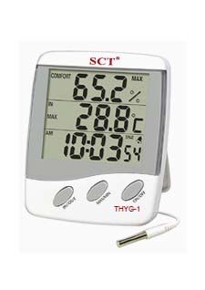 ScichemTech SCT-THYG-PEN-4 Jumbo Tri-Thermo Hygrometer with Alarm Clock- SCT-108.001.24