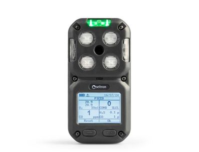 Seitron Americas Be Safe 2-Gas Portable Gas Detector Kit, Device configured with O2, LEL (CH4), Designed for ATEX Zone 0, Kit includes Calibration cap, Quick Guide, Test report, Declaration of conformity ATEX and IECEx - PM4ZLXX001SE