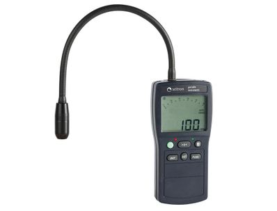 Seitron Americas Combustible Gas Sniffer / Leak Detector (with Rechargeable Battery) for detecting the presence of ANY combustible gases.  (ex: Natural Gas, Methane, Propane, Gasoline, Kerosene, LPG, Hydrocarbons, etc.).  Manual and automatic auto-zero, flexible probe, supplied with Carrying case, manual and batteries - 7900
