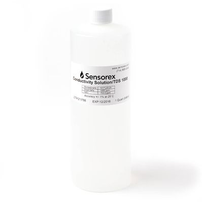 Sensorex Conductivity Solution, 1000ppm/1417uS, 1 Gal. - TDS1000/G Sensorex Conductivity Solution, 1000ppm/1417uS, 1 Gal. - TDS1000/G