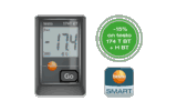 Testo 174T BT (black) mini temperature data logger, including wall bracket, batteries and test report - 0572 1742 02