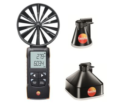 Testo 417 Kit 1 - Vane Anemometer with Measurement Funnels - 0563 1417