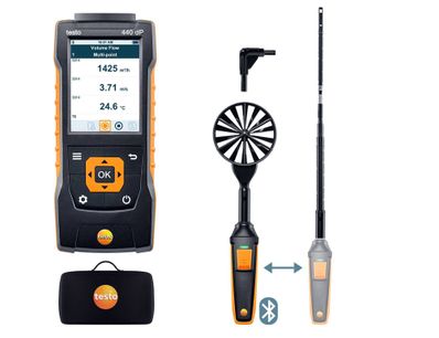 Testo 440 Delta P Air Flow ComboKit 1 with Bluetooth - 0563 4409