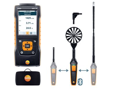 Testo 440 Delta P Air Flow ComboKit 2 with Bluetooth - 0563 4410