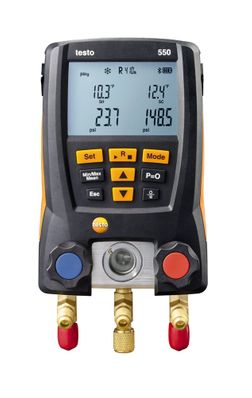 Testo 550 Digital Manifold Kit with Bluetooth - 0563 1550