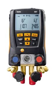 Testo 557 4-Valve Digital Manifold Kit with Bluetooth and External Vacuum Gauge - 0563 1557