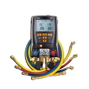 Testo 557 Digital Manifold Kit with Bluetooth and Set of 4 Hoses - 0563 2557