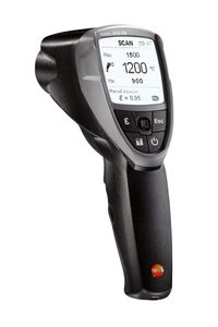 Testo 835-T2 High Temperature IR Thermometer, 4-point laser sighting, data logging & external probe input - 0560 8352