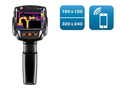 Testo 868 - Thermal Imaging Camera (integrated testo SuperResolution, wireless LAN module, Lithium ion rechargeable battery, 3 x ?-markers) - 0560 8681