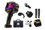 Testo 883 Kit TI (27Hz, with laser, wWCR) (incl. wide-angle lens 42 x 23, Telephoto lens 12 x 9, Li-ion rechargeable battery, Spare rechargeable battery, Battery-charging station with USB cable, Carrying strap for the thermal imager) - 0563 8836