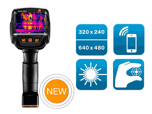 Testo 883 Thermal Imager (27Hz,no laser,wWCR) (incl. standard lens 30 x 23) - 0560 8834