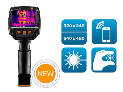 Testo 883 Thermal Imager (27Hz,no laser,wWCR) (incl. standard lens 30 x 23) - 0560 8834