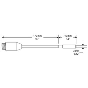 Hanna K-Thermocouple Probe for Key® - HI98517-12 Hanna K-Thermocouple Probe for Key® - HI98517-12