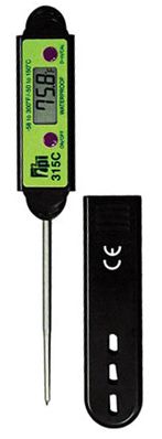 TPI 320C Calibratable Pocket Digital Thermometer with Reduced Diameter Stem