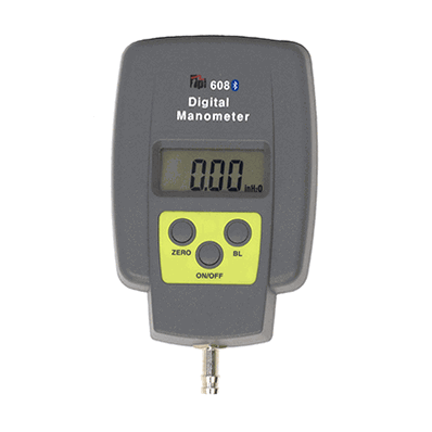 TPI 608BT Single input manometer, four units of measure with Blue-Tooth