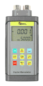TPI 665L Dual Input Differential Manometer, Designed for Liquids, Dual input, 7 selectable units of measure, 1/4NPT fittings, data logging