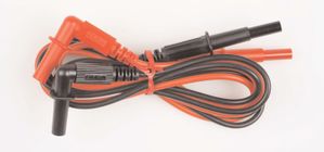 TPI Modular Silicone Test Lead Set (Right Angle Fixed Shroud to Straight Shutter Plug) - A081