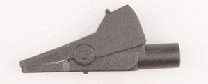 TPI Small Fully Insulated Crocodile Clip (Black) - A034B TPI Small Fully Insulated Crocodile Clip (Black) - A034B