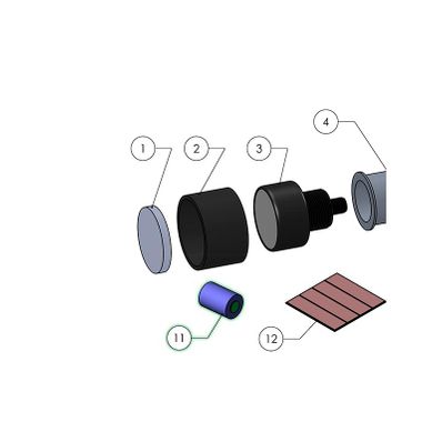 Western Technology 3510 LED Bracket Adhesive for Helmet Light - 3510-63052856