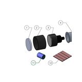 Western Technology 3510 LED Bracket Adhesive for Helmet Light - 3510-63052856