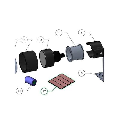 Western Technology 3510 LED Double Sided Mounting Strips for Helmet Light - 3510-63052857