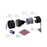 Western Technology 3510 LED Double Sided Mounting Strips for Helmet Light - 3510-63052857