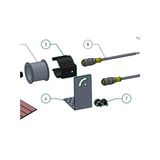 Western Technology 3510 LED Helmet Mounting Kit includes Bracket, Hardware and Spring Clamp - 3510 Mounting Kit